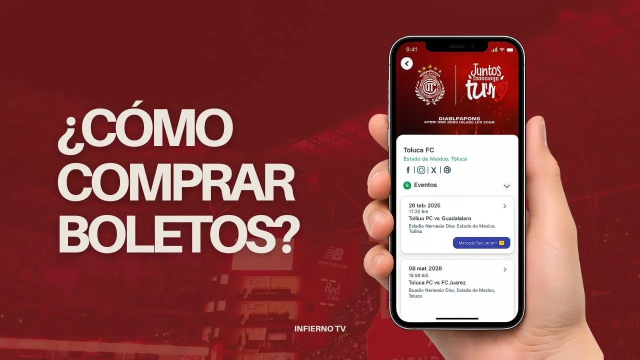 Cómo comprar boletos del Toluca FC