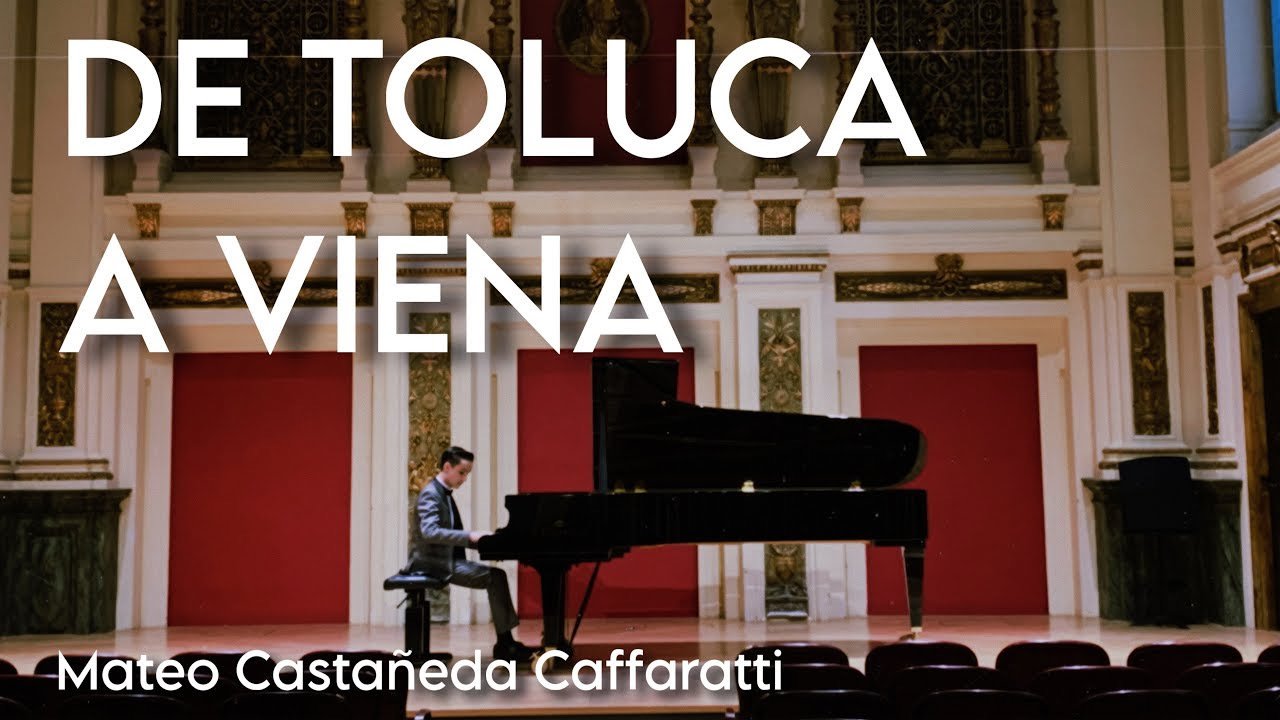 Mateo Castañeda Caffaratti al piano en Viena